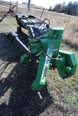 John Deere Model 265 3-Point Disc Mower, 540 pto, 6 turtles, extra knives & box of extra parts, with