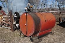 500-Gallon Fuel Barrel with 110-volt pump