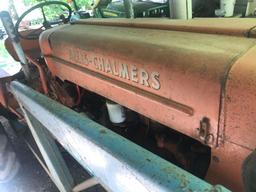 Allis Chalmers D14 Gas Tractor w/wf, 3 pt., 13.6x26 rear tires, fenders w/Allied 6' loader,