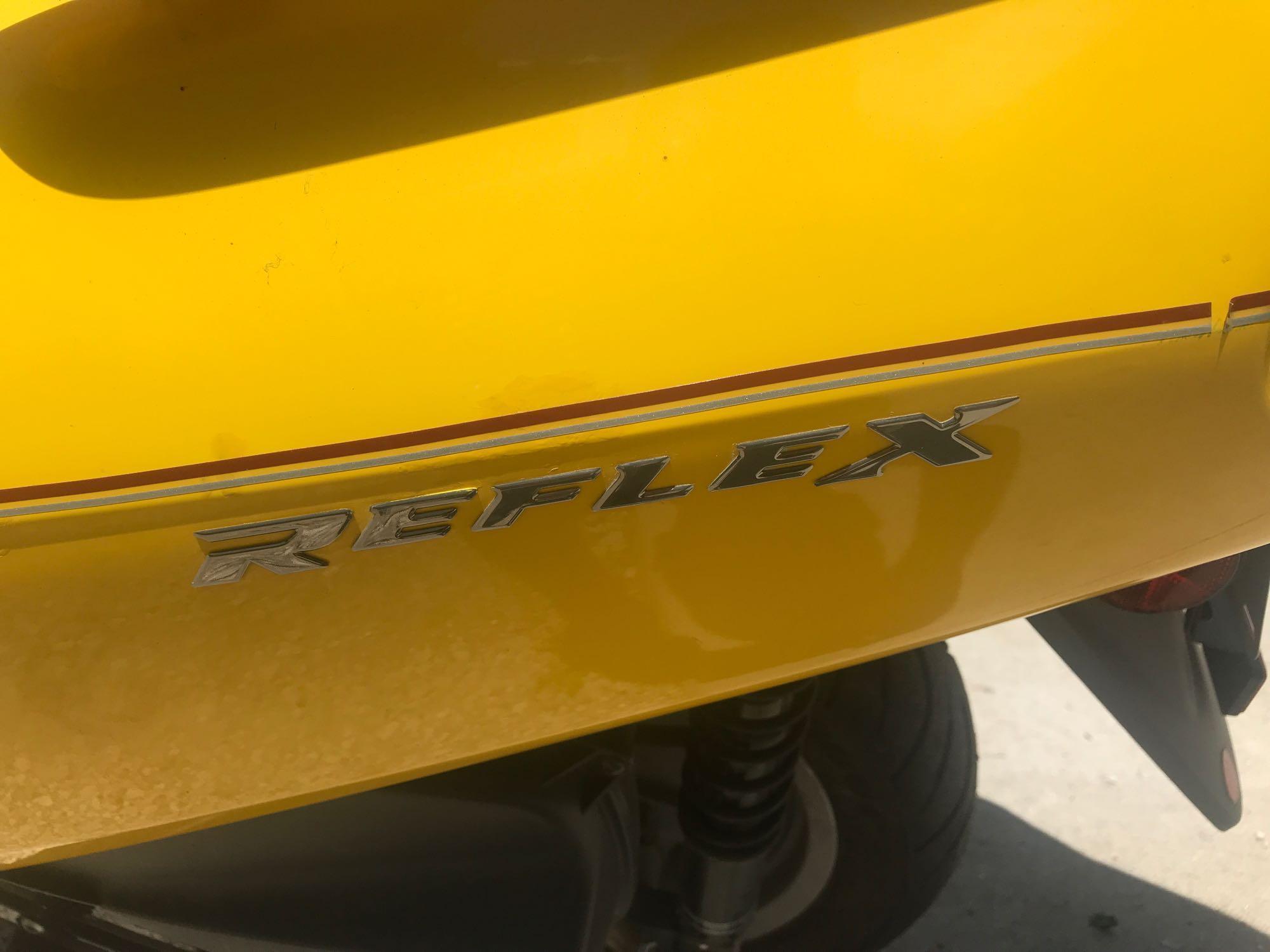2003 Honda Reflex Scooter w/GIVI windshield, 7796 miles, yellow, ser.# JH2MF06163K100295