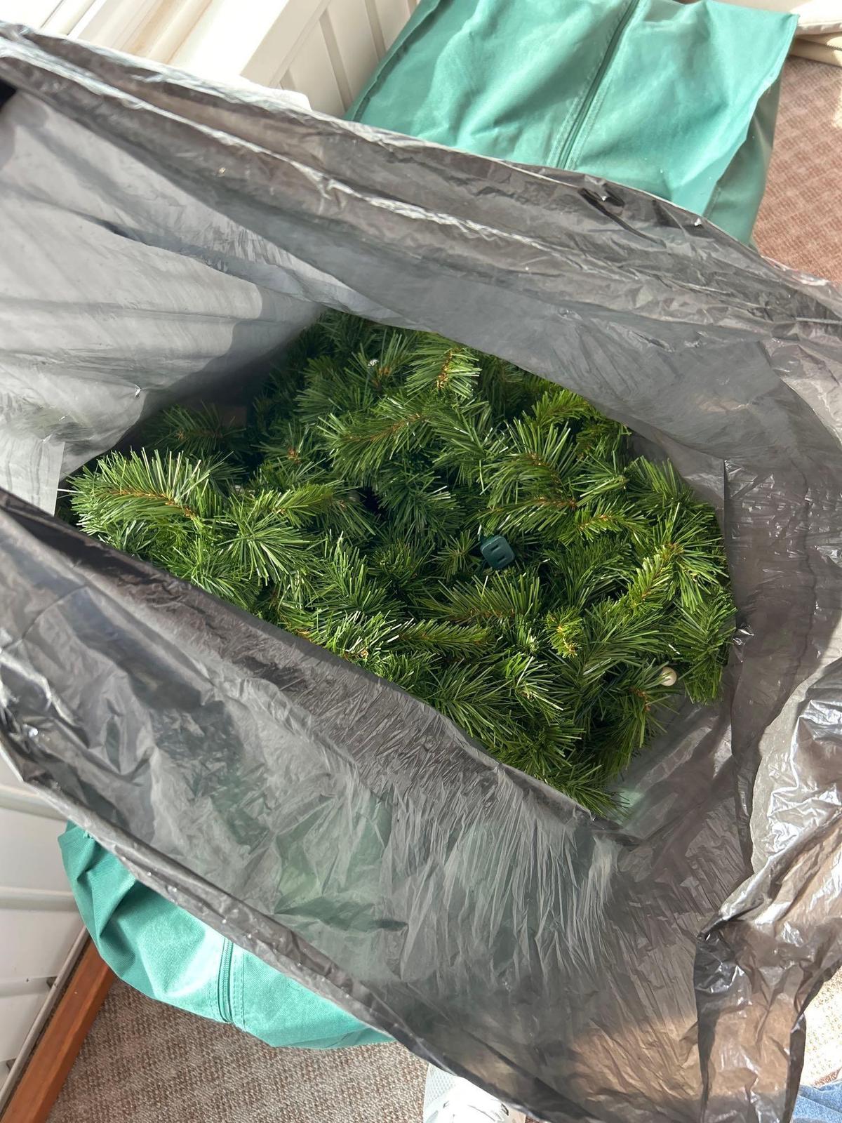 6' artificial christmas tree in bag.