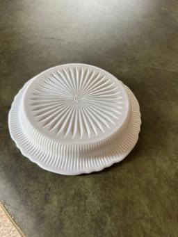 Imperial milk glass divided relish tray. Shipping