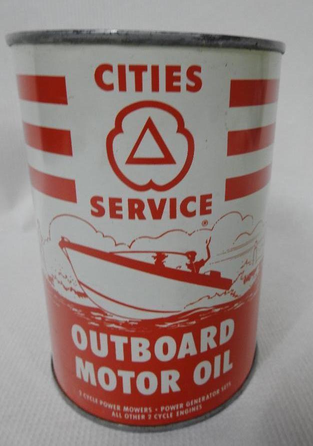 Cities Service Outboard Quart Can