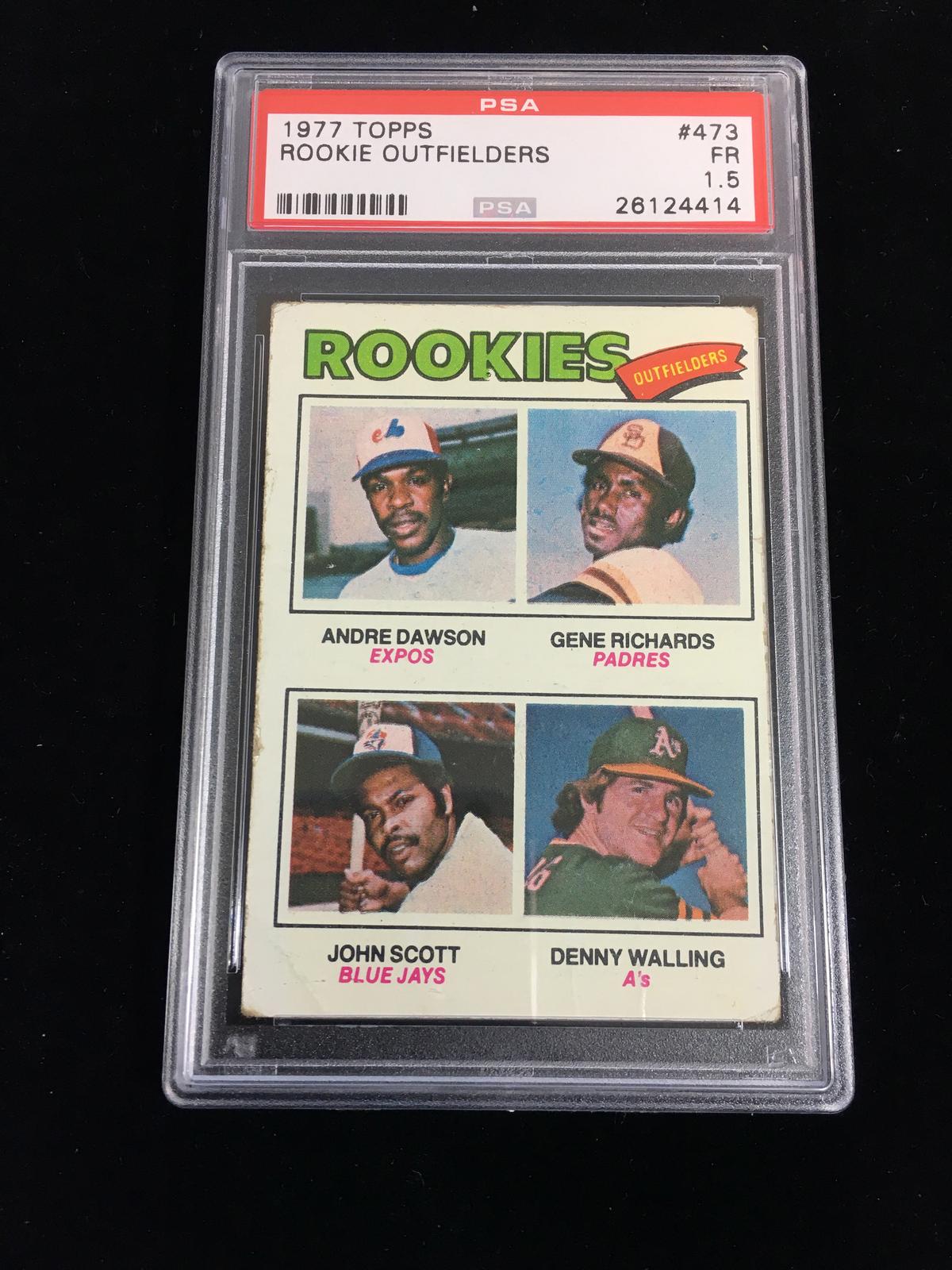 PSA Graded 1977 Topps Andre Dawson Rookie Baseball Card