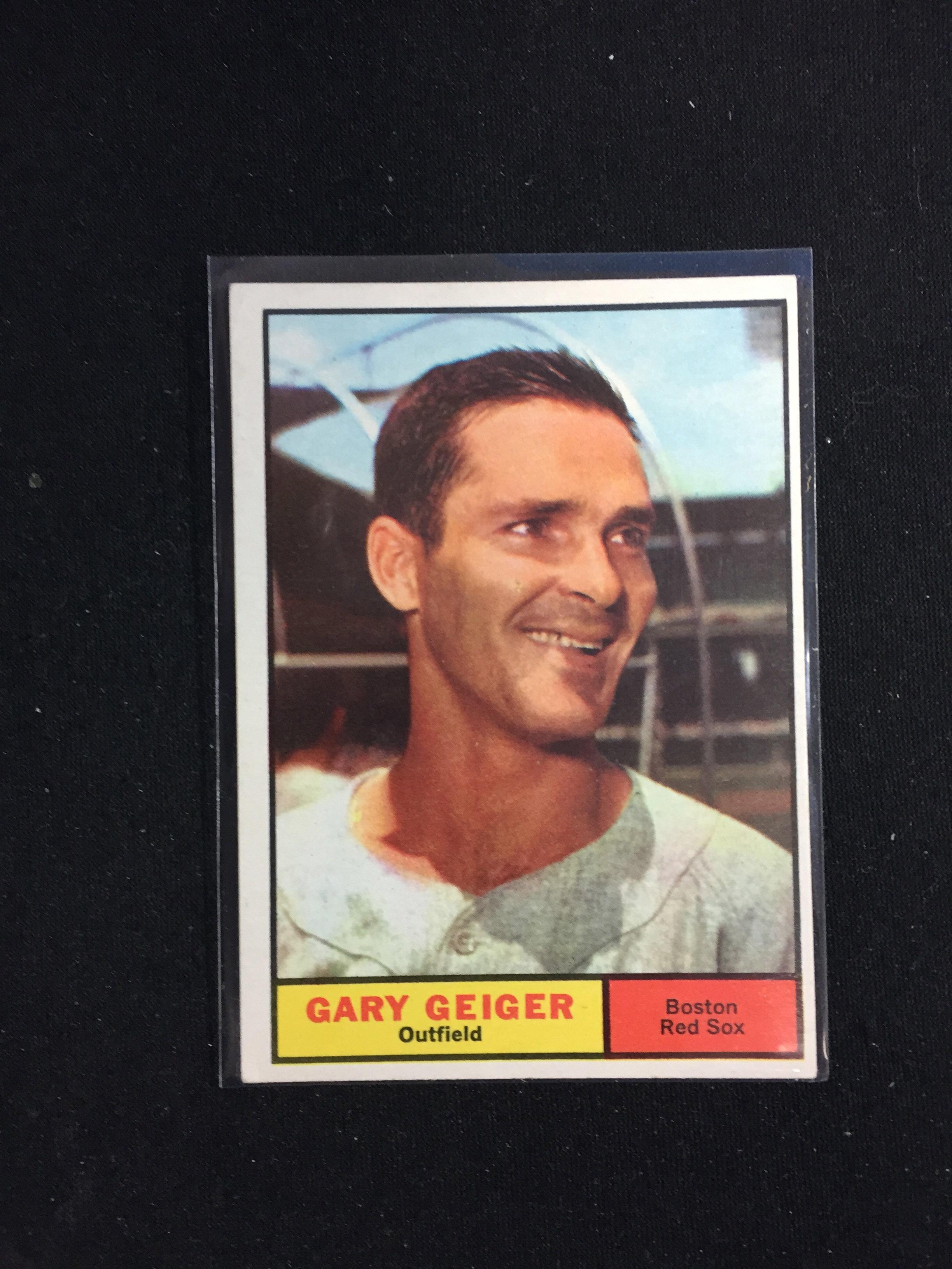 1961 Topps #33 Gary Geiger Red Sox Baseball Card