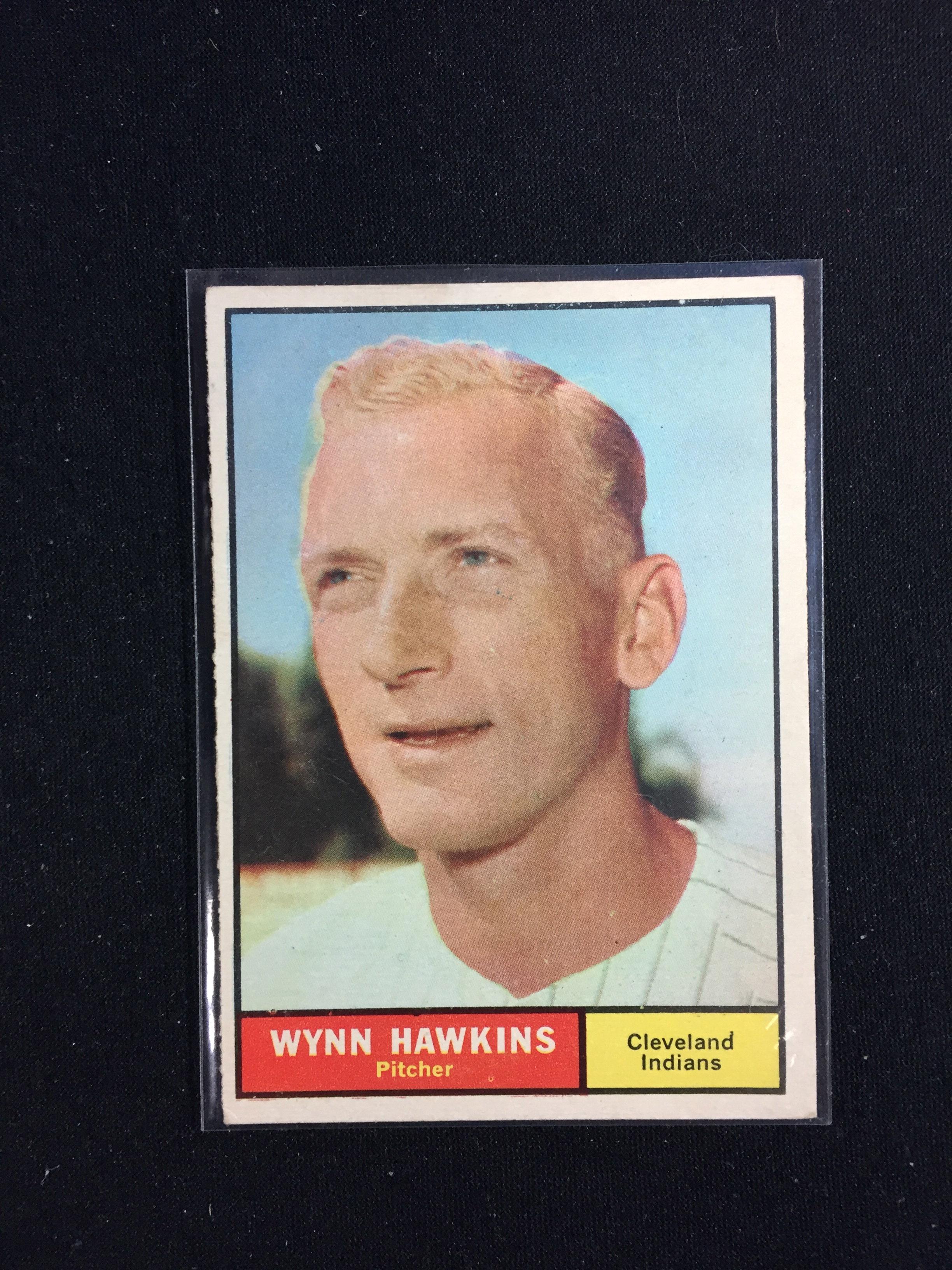 1961 Topps #34 Wynn Hawkins Indians Baseball Card