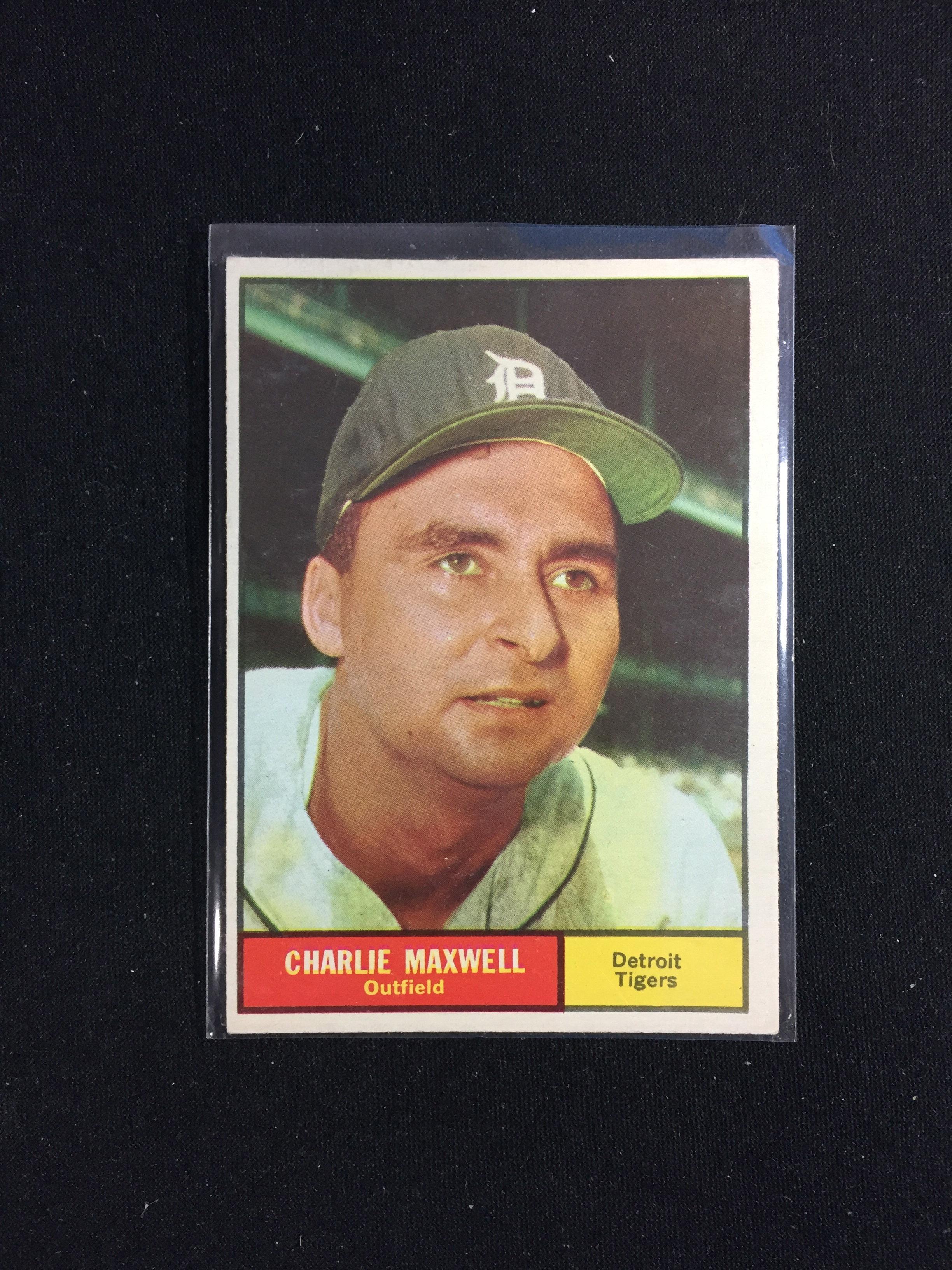 1961 Topps #37 Charlie Maxwell Tigers Baseball Card