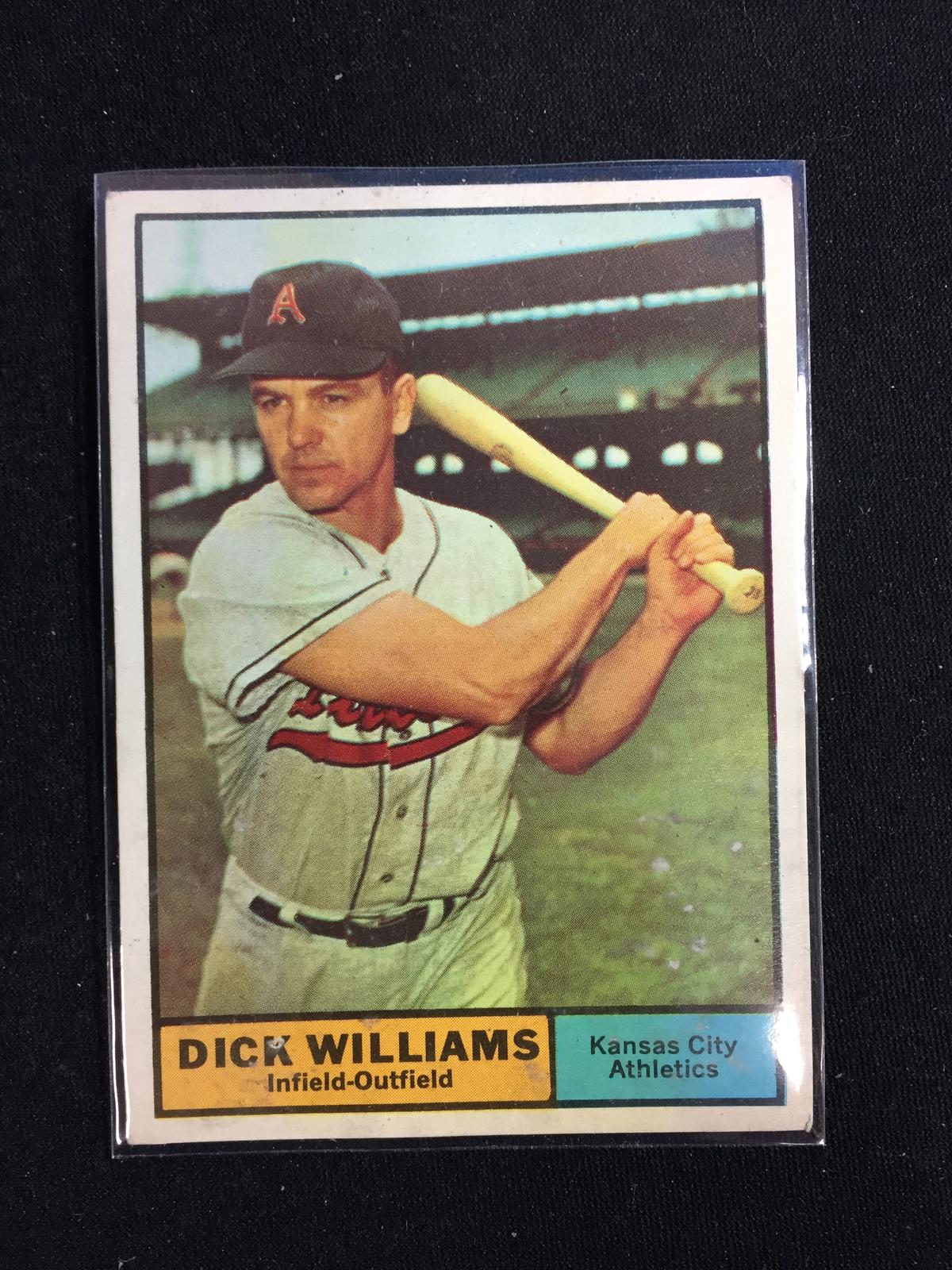 1961 Topps #8 Dick Williams Athletics Baseball Card