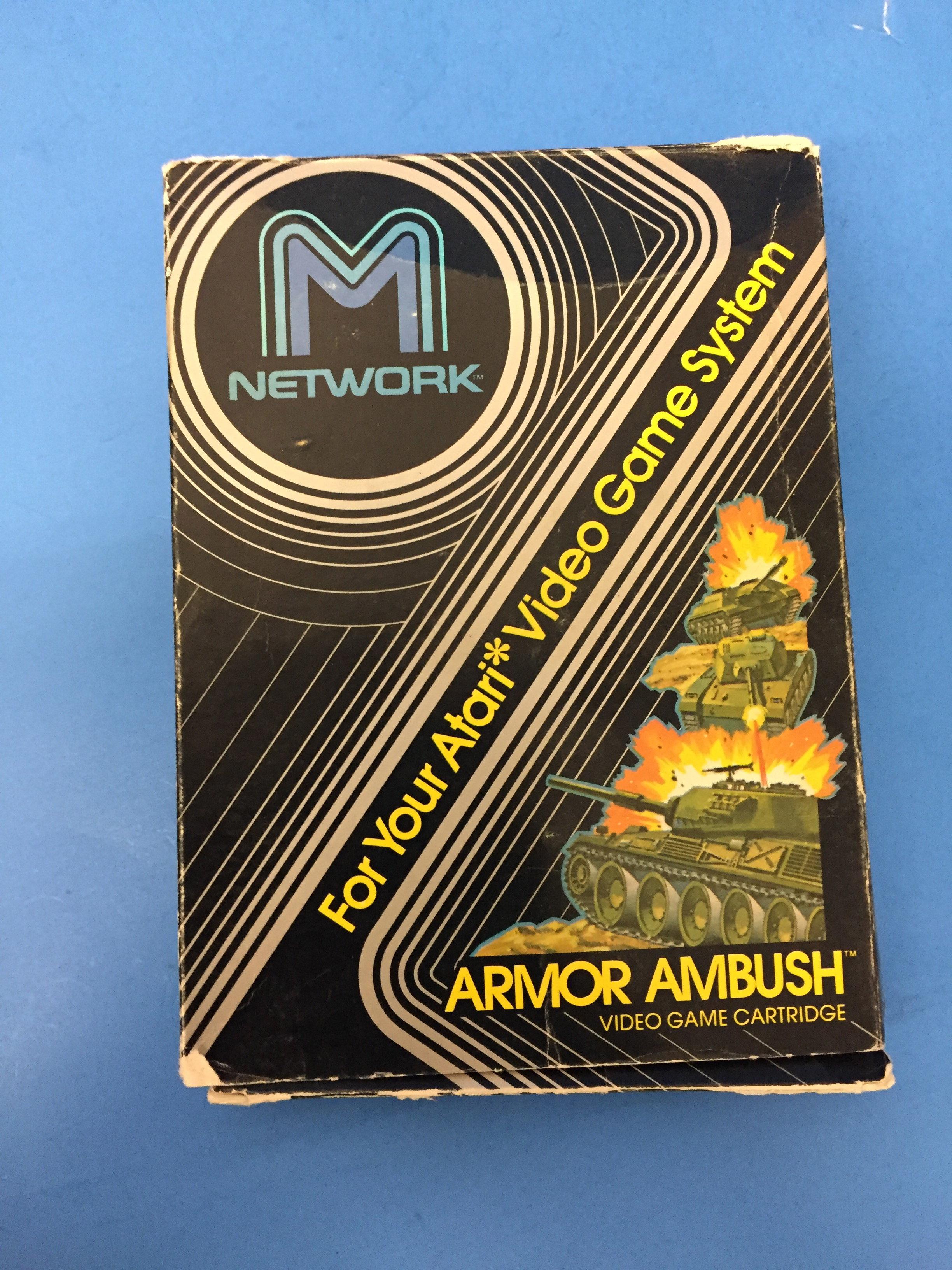 Atari Armor Ambush Video Game Cartridge W/ Box