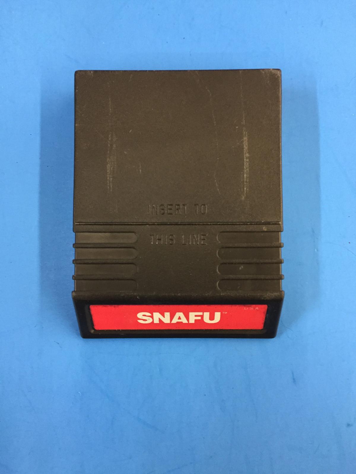 Snafu Mattel Vintage Video Game Cartridge