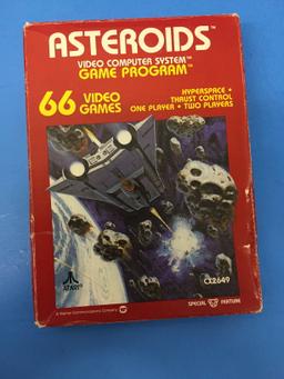 Atari Asteroids Video Game Cartridge W/ Box