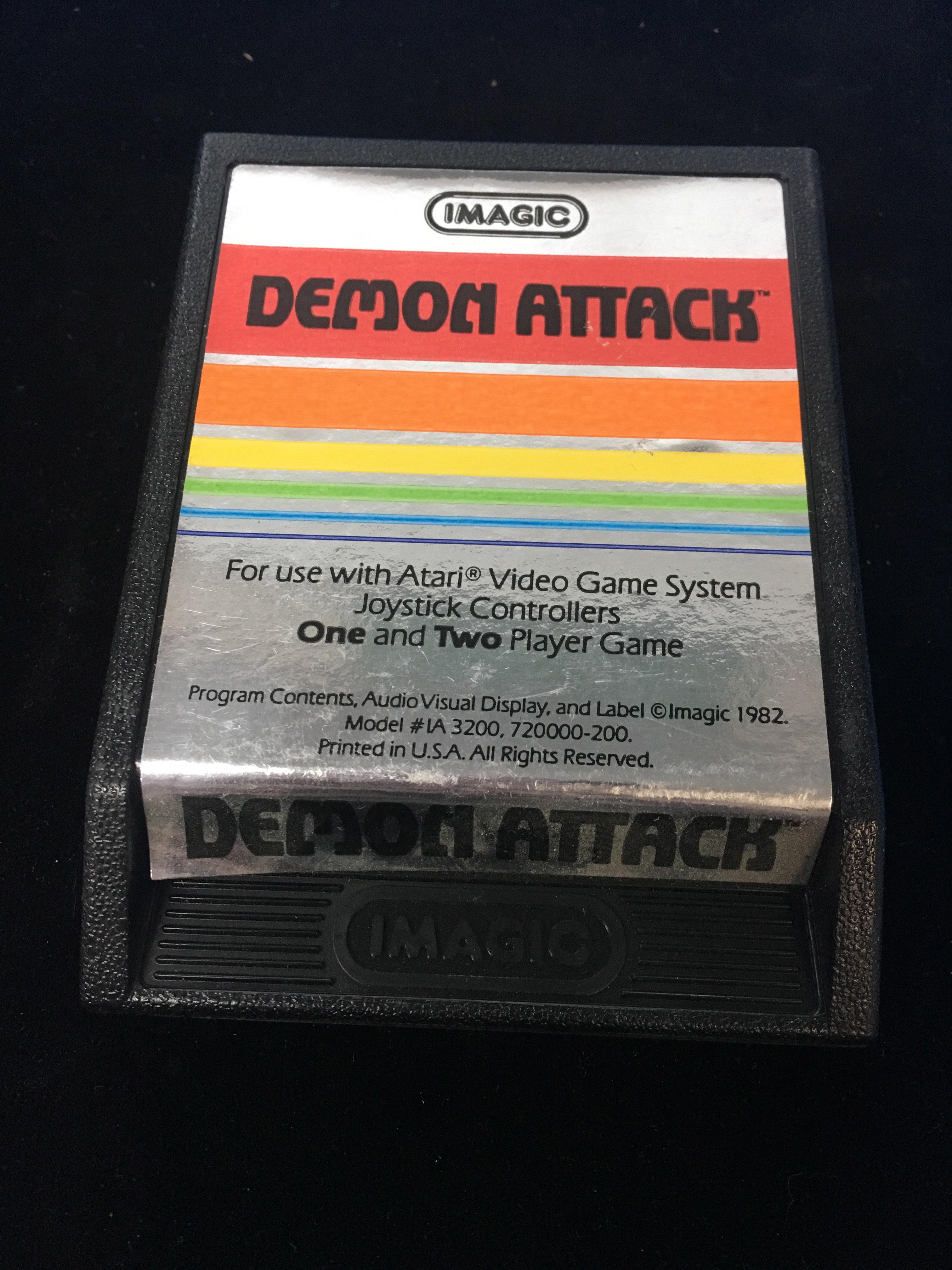 Atari Imagic Demon Attack Video Game Cartridge