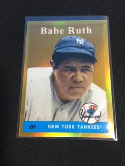 2011 Topps Babe Ruth '58 Gold Refractor Baseball Card