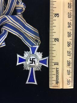 Vintage World War II Germany Nazi Cross of Honor of the German Mother Original Medal - Swastika