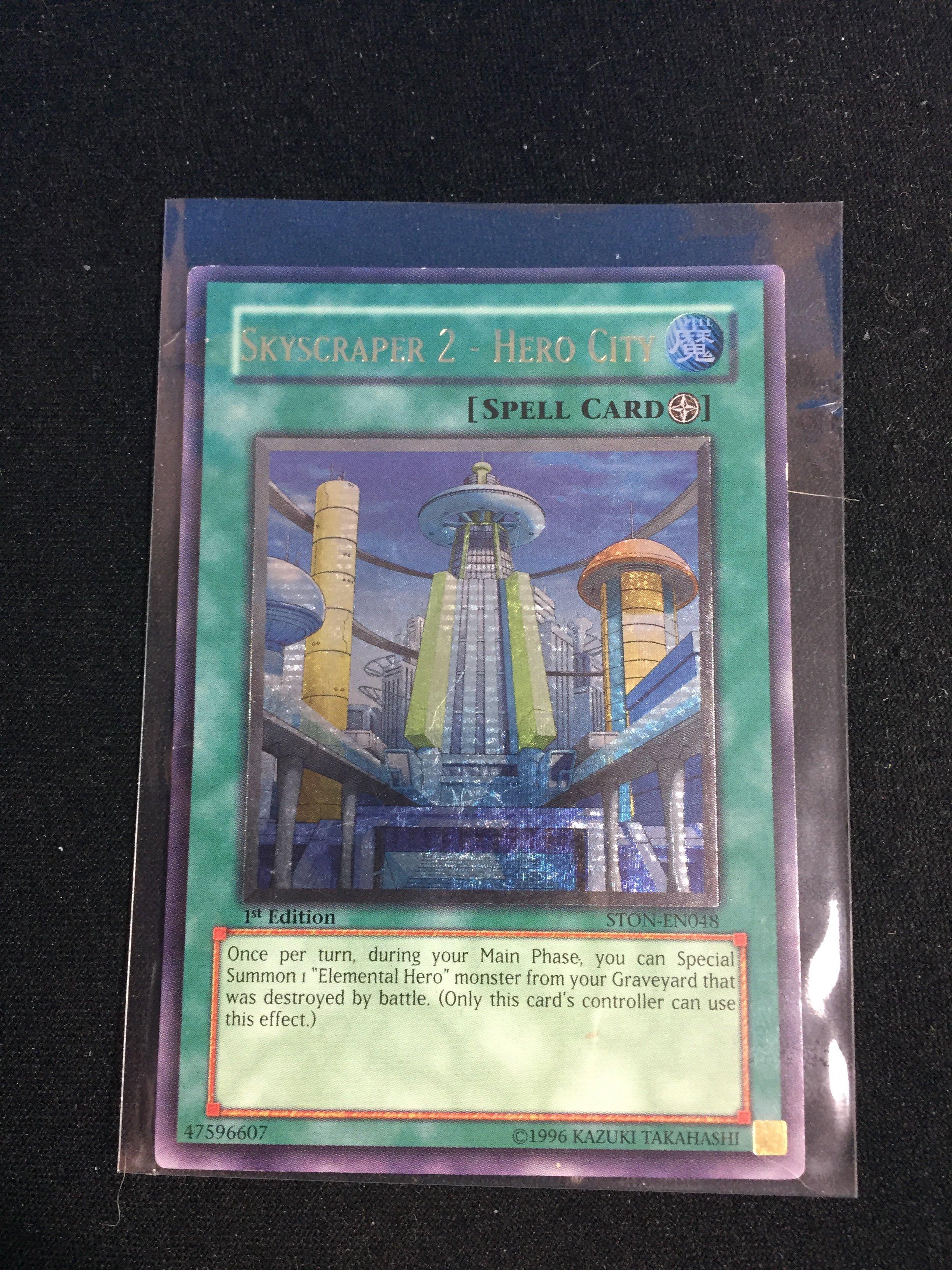 Holo Yu-Gi-Oh! Card - Skyscraper 2 - Hero City STON-EN048