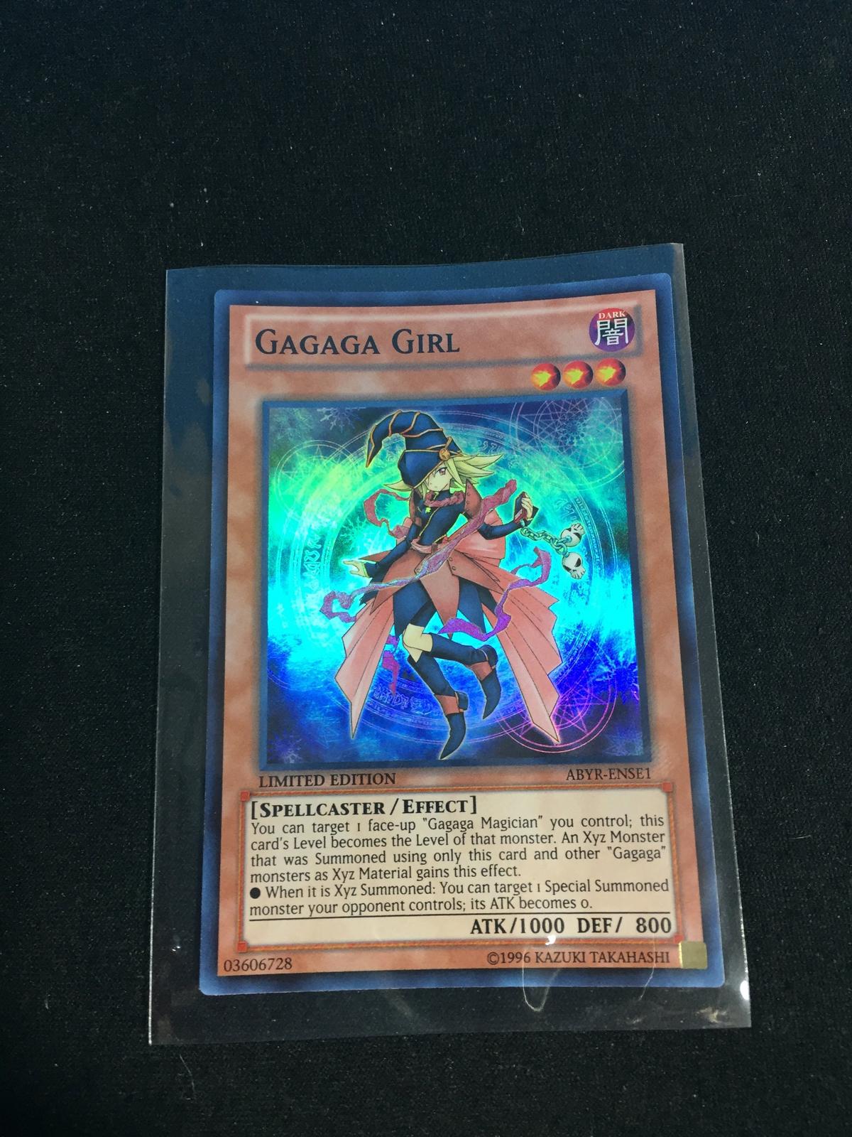 Holo Yu-Gi-Oh! Card - Gagaga Girl ABYR-ENSE1