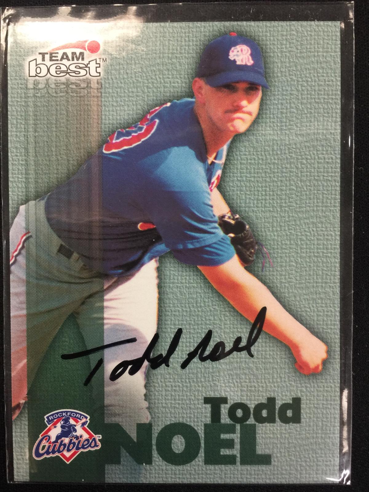 1999 Best Todd Noel Cubs Autograph Card