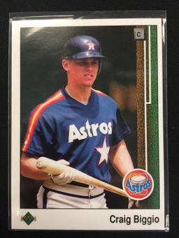 1989 Upper Deck Craig Biggio Astros Card