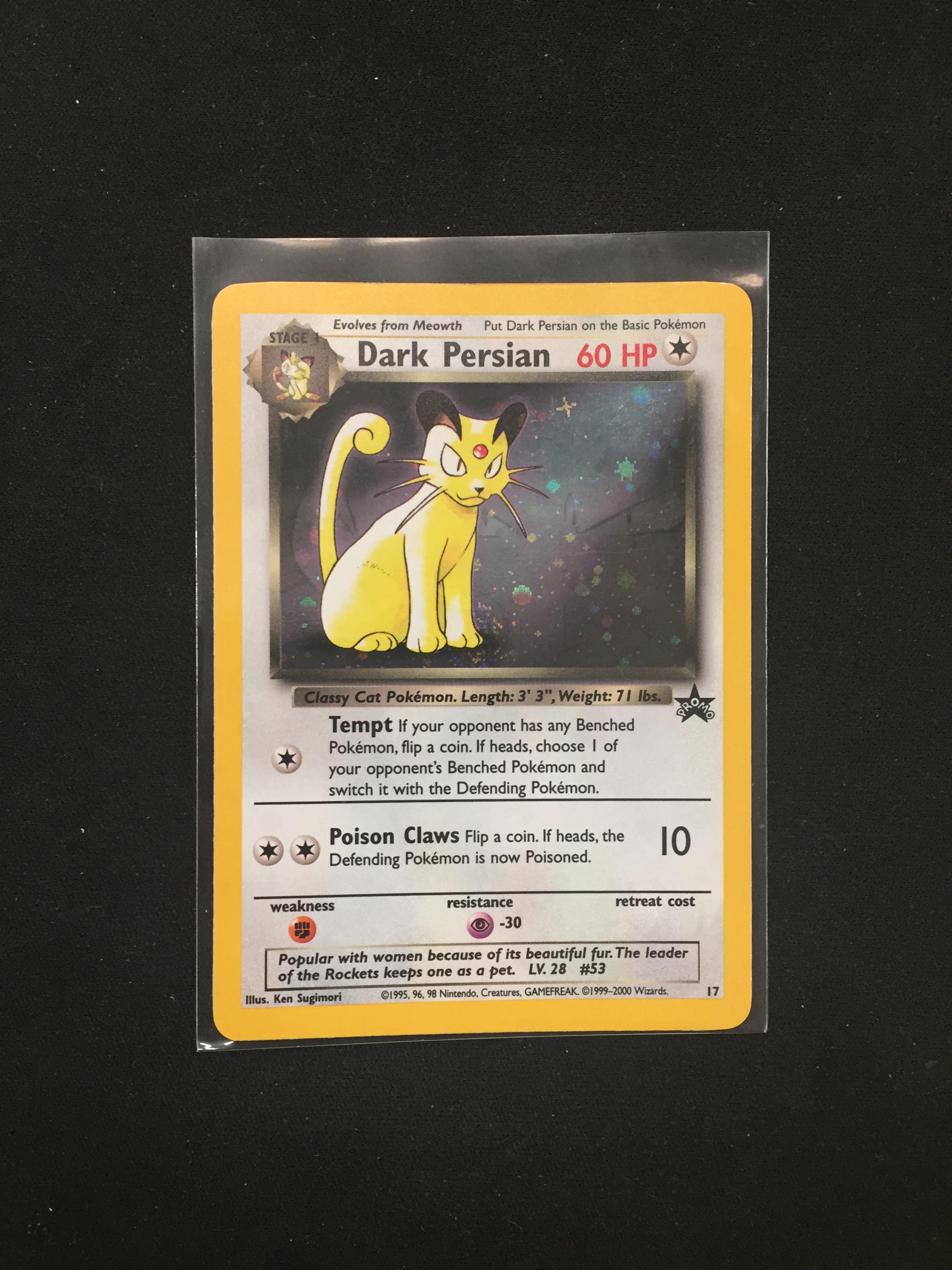 Pokemon Dark Persian Promo Holofoil Card #17 - RARE