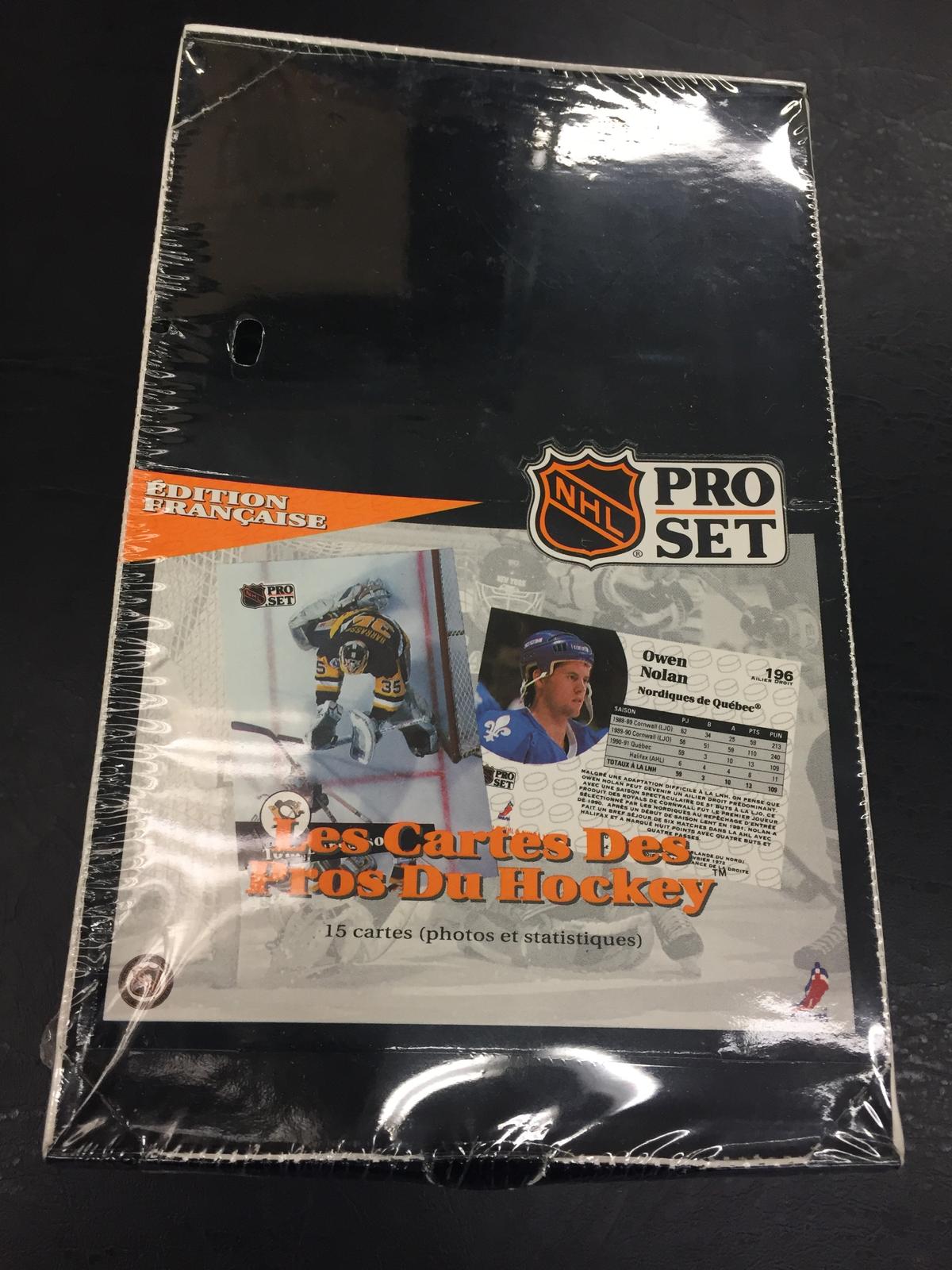 1991-92 Pro Set Hockey French Edition 36 Pack Wax Box - Factory Sealed