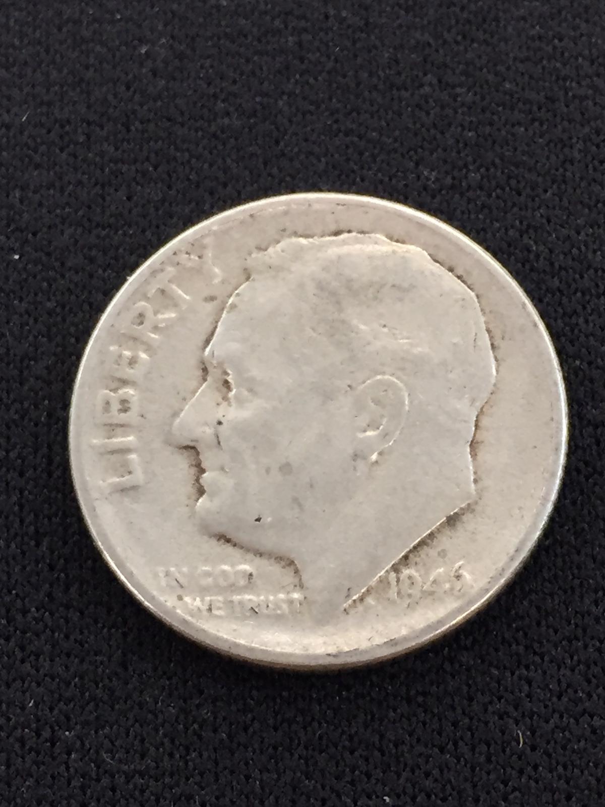 1946-D United States Roosevelt Dime - 90% Silver Coin