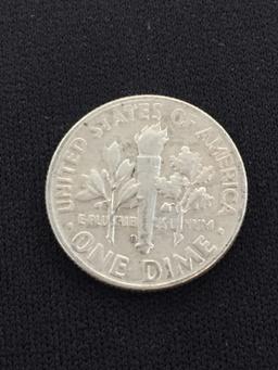 1964-D United States Roosevelt Dime - 90% Silver Coin