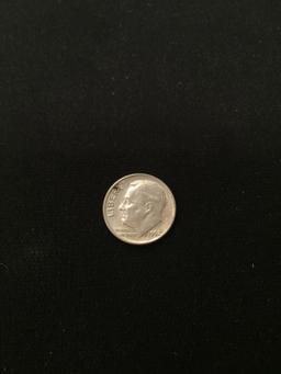 1962-United States Roosevelt Silver Dime - 90% Silver Coin