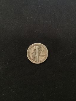 1936-United States Mercury Silver Dime - 90% Silver Coin