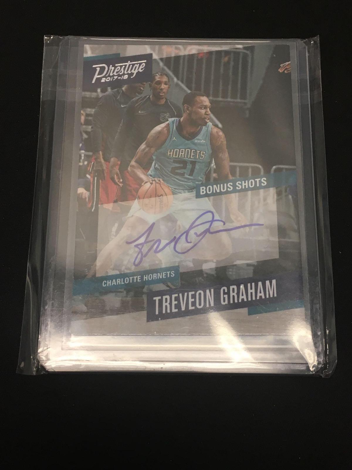 2017-18 Panini Prestige Treveon Graham Hornets Autograph Basketball Card