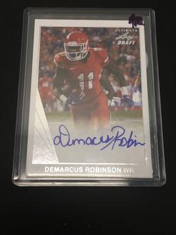 2016 Leaf Ultimate Draft Demarcus Robinson Rookie Autograph Football Card