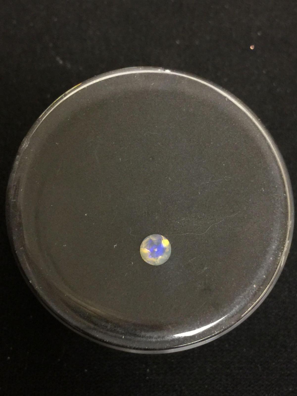 Round Faceted 0.35 ct Opal Gemstone