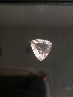 Trillion Faceted 0.95 7x7x7 mm Kunzite Gemstone