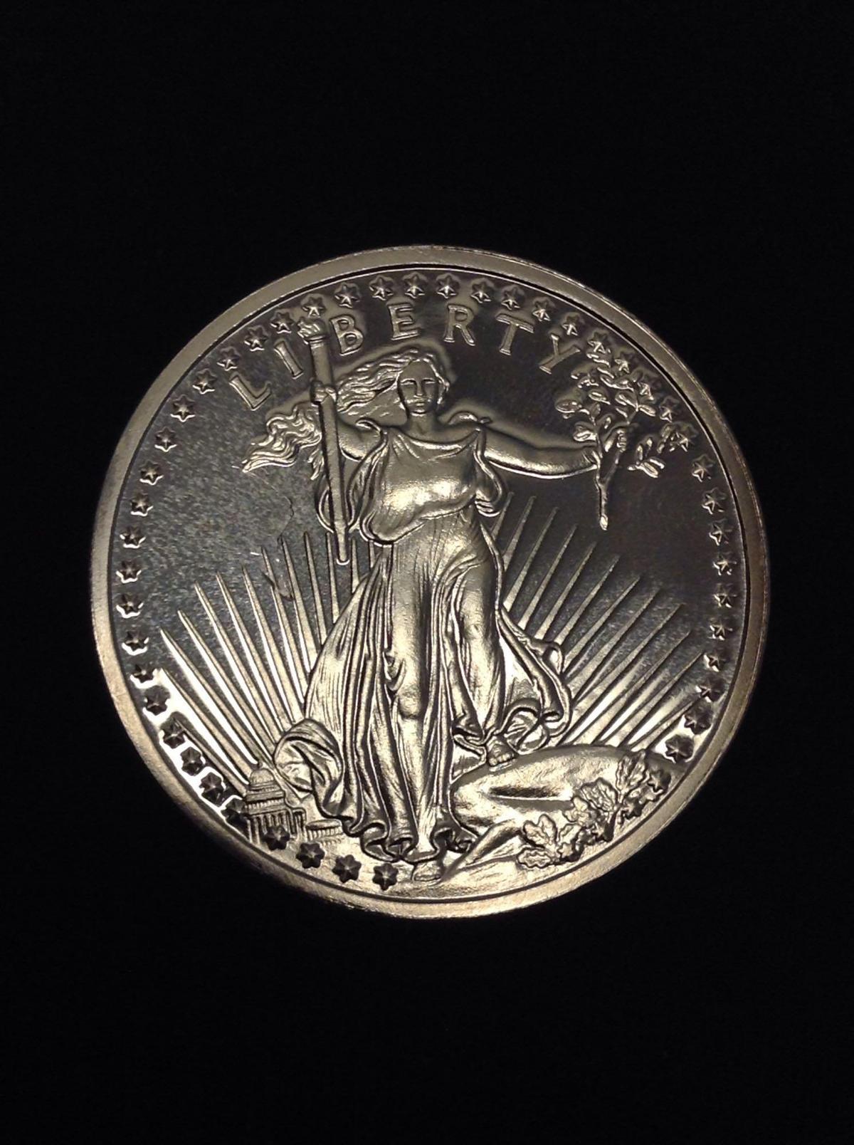 Standing Liberty Style 1 Troy Ounce .999 Fine Silver Bullion Round