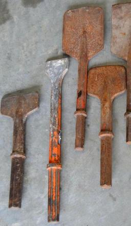 Jack Hammer Drill Bits - Chisels/Shovels - 10 Total