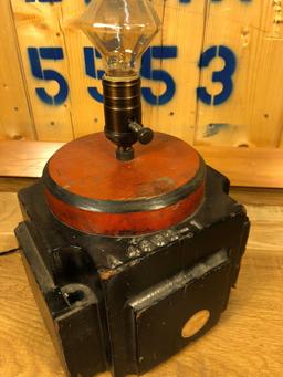 Vintage Industrial Salvaged Lamp Fixture