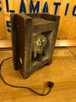 Vintage Industrial Salvaged Lamp Fixture
