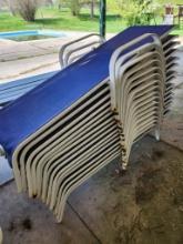 (16) Used Poolside Lounge Chairs (located off-site, please read description)