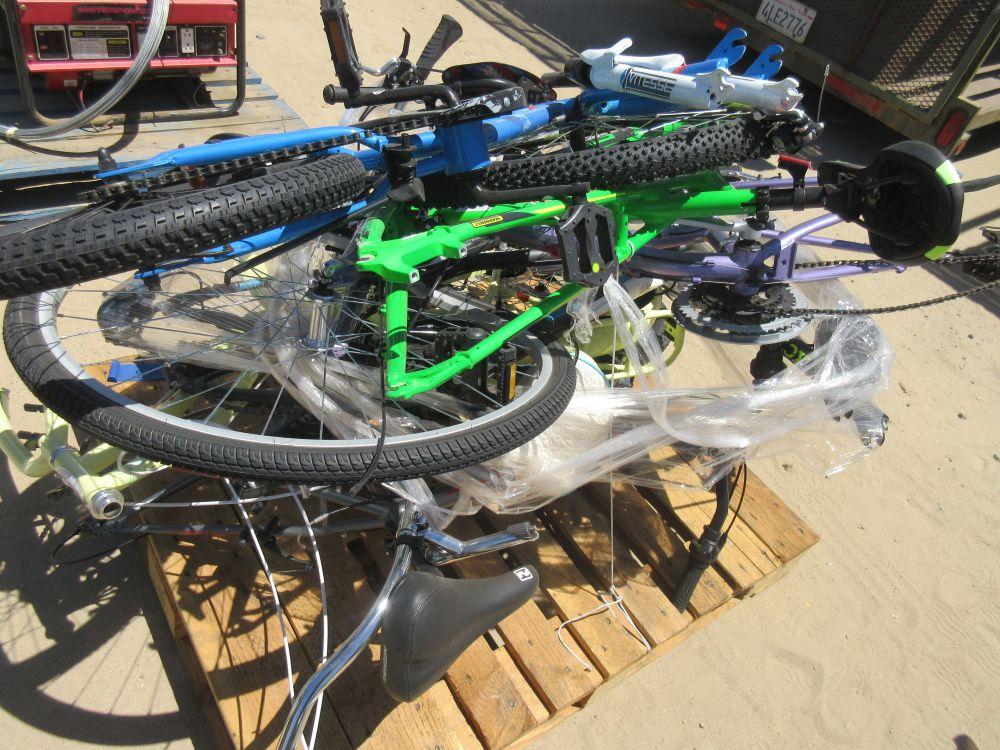 Pallet of bikes