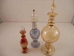Lot of 3, Vintage Collectible Perfume Bottles