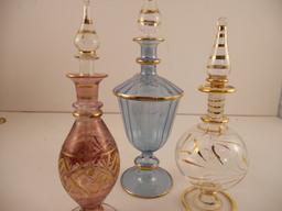 Lot of 3 Vintage Collectible Perfume Bottles