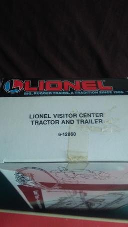 Lionel Little Joe Engine and Lionel Visitor Center Tractor Trailer
