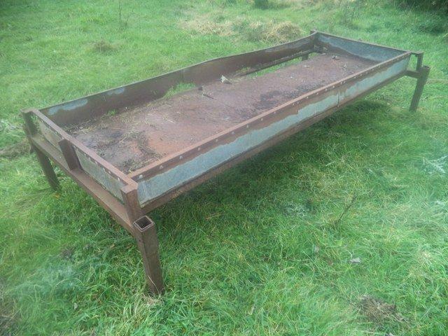 Approx. 8'6 Cattle Feed Trough & Cattle Ring Feeder