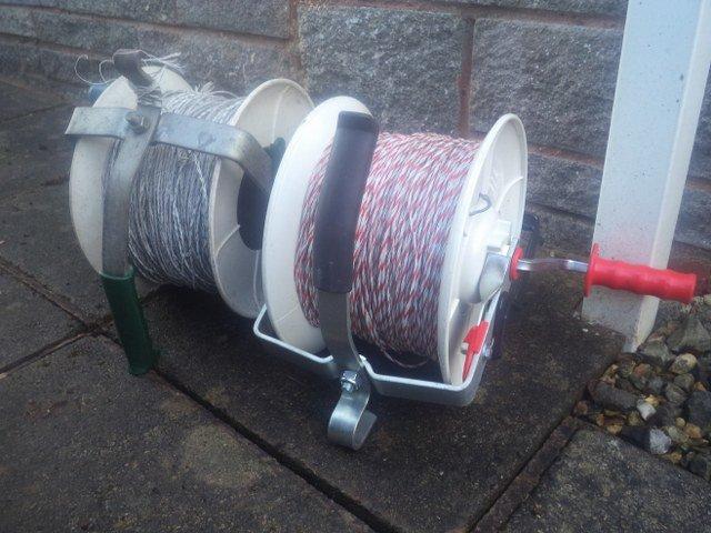 2 Electric Fencer Reels c/w wire