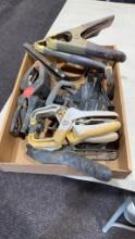 Box of misc clamps