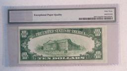 1928 B $10 Federal Reserve Note