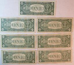 1957 B $1 Silver Certificates 'Star Notes'