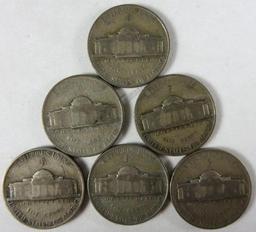 1943-P Jefferson Nickels