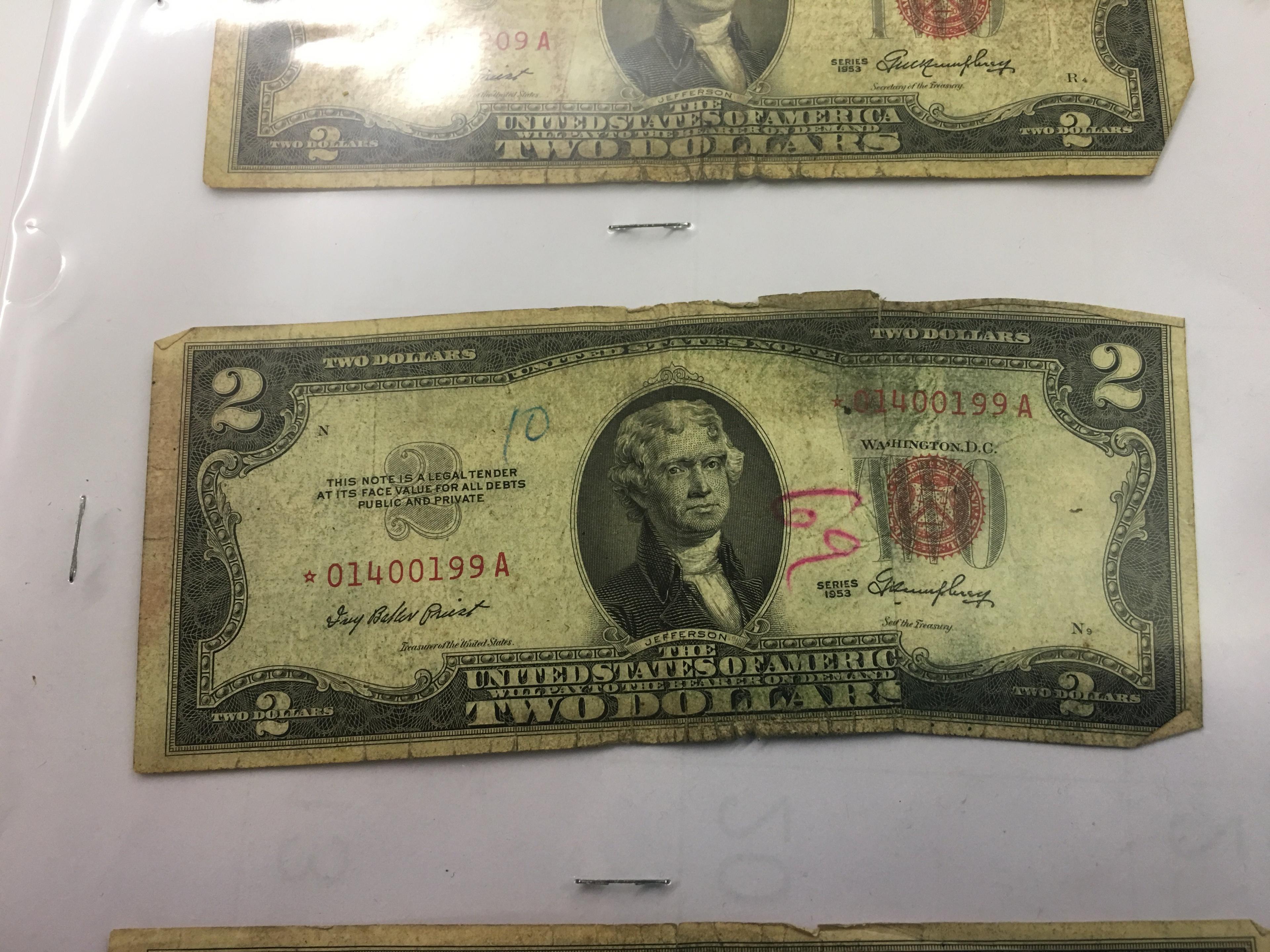 1953 $2 United States Note- Red Seal
