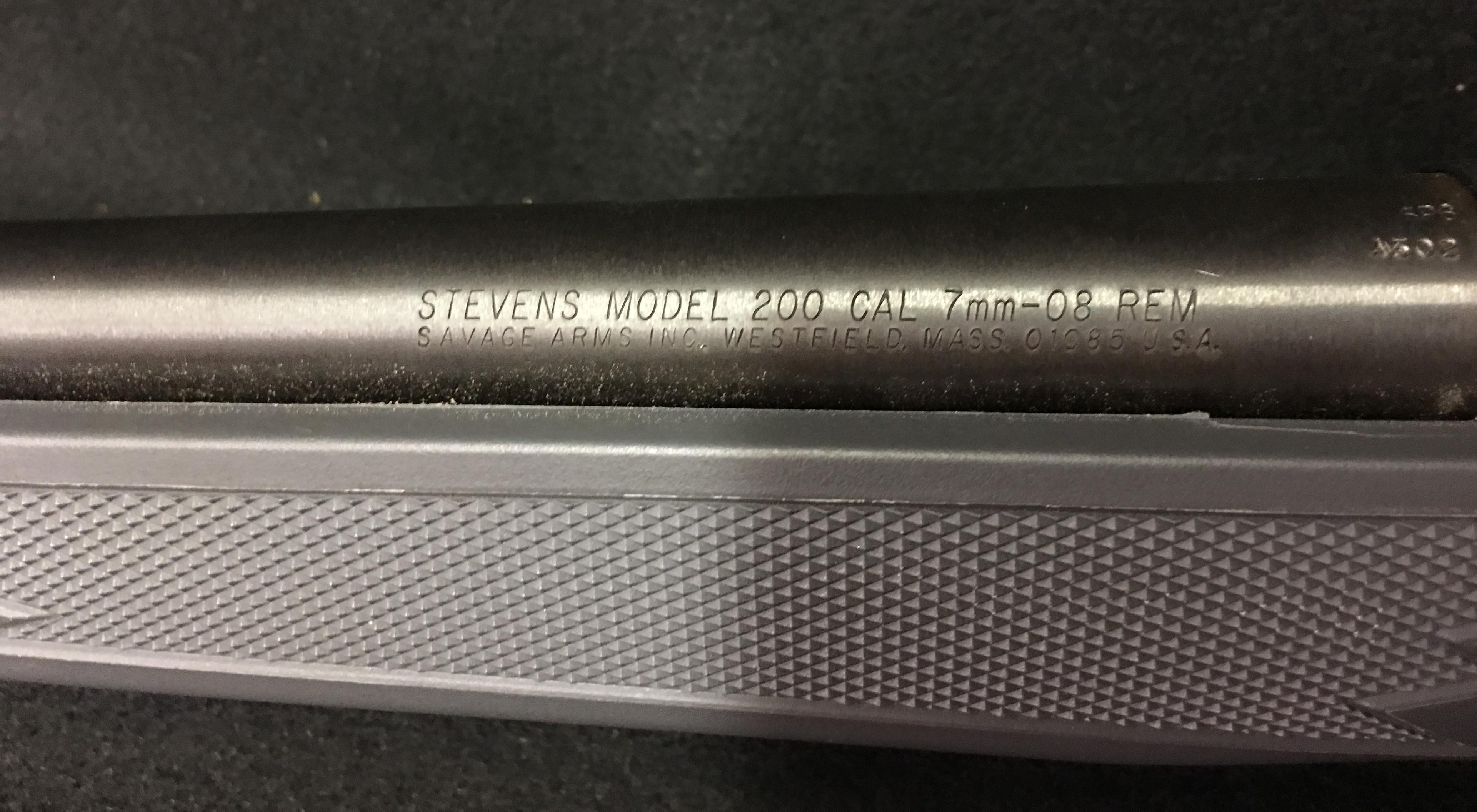 Stevens Model 200 Cal 7mm-08 Rem