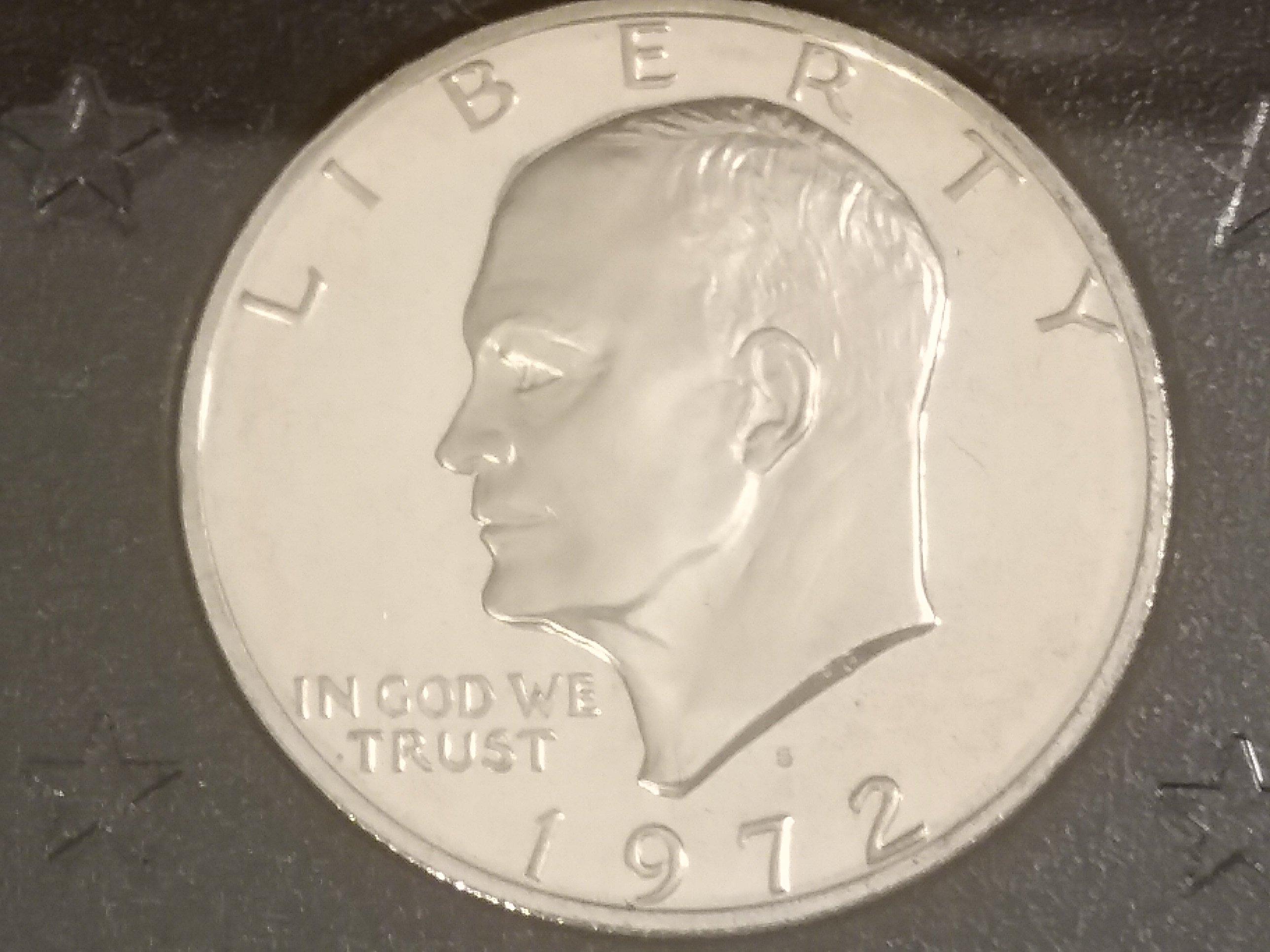1972-S Proof Silver Eisenhower Dollar